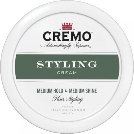 CREMO Barber Grade Hair Styling Cream for Men Medium Hold and Medium Shine 113g