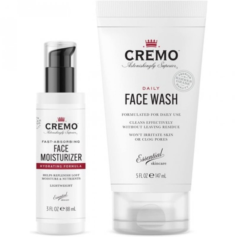 Cremo Face Wash and Moisturizer for Men