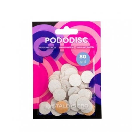 Pododisc Staleks Pro S 80 Grit Replacement Pads White