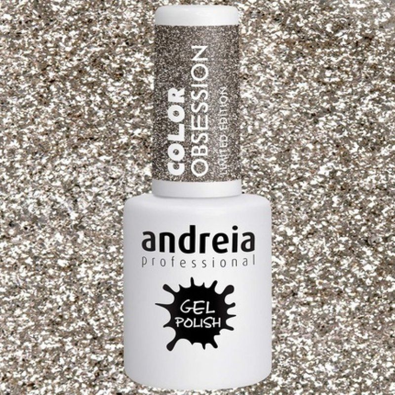Andreia Semi-Permanent Nail Polish Collection OB1 Champagne Glitter 10.5ml