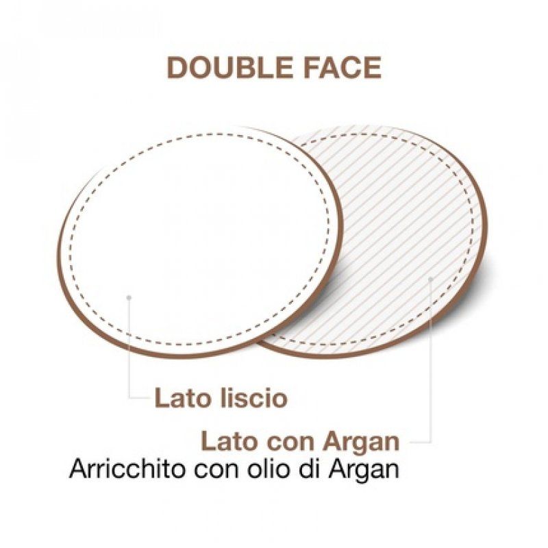 Cotton Sound Argan Maxi Makeup Pads 40 Pieces with Microencapsulated Argan Oil - Made in Italy