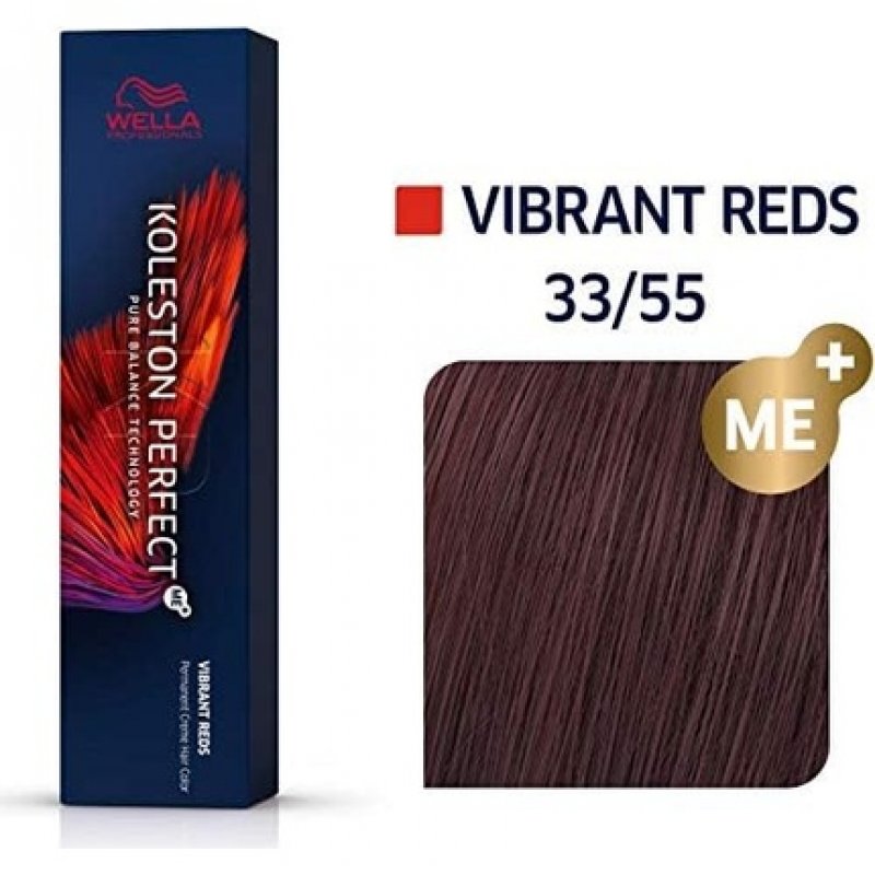 Koleston Perfect ME Permanent hair color 33/55 KP ME Vibrant Red 60 ml