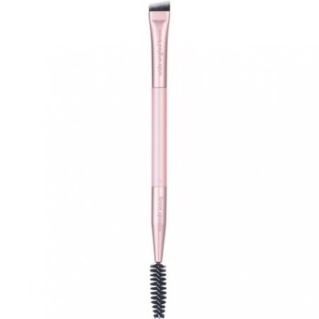 Real Techniques Double Ended Eyebrow Brush Shaping & Filling Travel Friendly Reel Blend Natural Full or Laminated