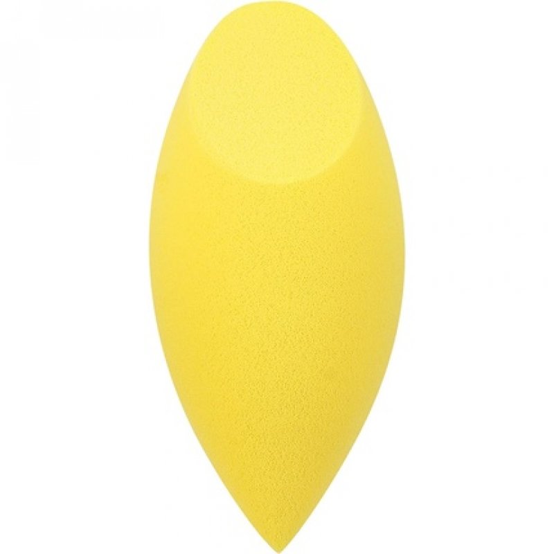 Real Techniques Miracle Concealer Sponge Makeup Blending Sponge Elongated Shape Precise Application Yellow Sponge