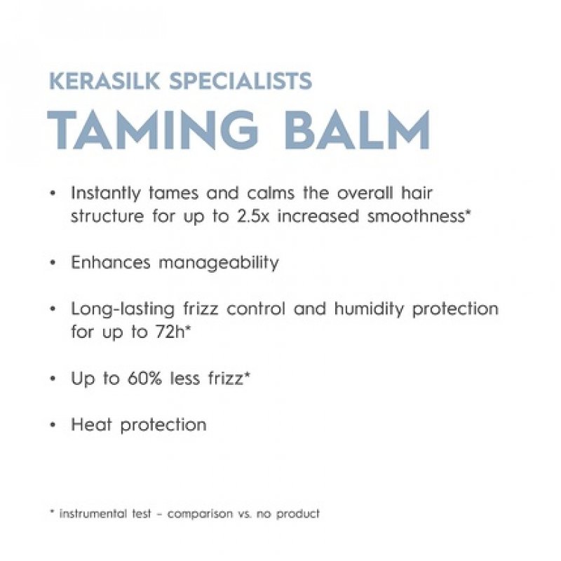 KERASILK Taming Balm Nourishes and Hydrates Strands Instantly Smooths and Softens Hair with Heat Protection 75ml