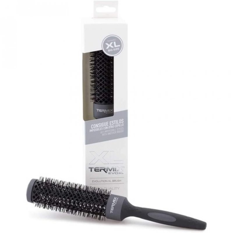 Termix Evolution XL Round Hairbrush Ø 37mm with Ionized Fibers and 25% Extra Surface for Faster Drying