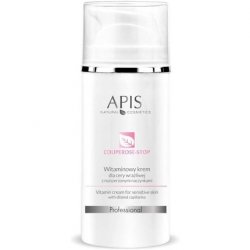 APIS Couperose Stop Vitamin Cream for Sensitive Skin with Vitamin C, Ginkgo, Ceramides and Hyaluronic Acid 100ml