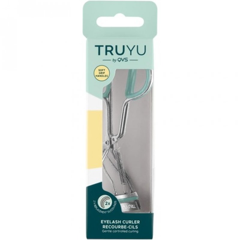 Truyu Eyelash Curler Light Blue - Spring Action for Long Lasting Extra Wide Eyelash Curl