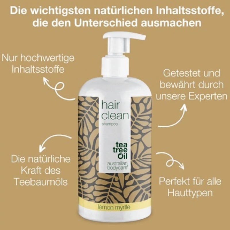 Australian Bodycare Tea Tree Oil Shampoo 500ml - Anti-Dandruff, Itchy, Dry Scalp - Also for Scalp Care with Psoriasis,