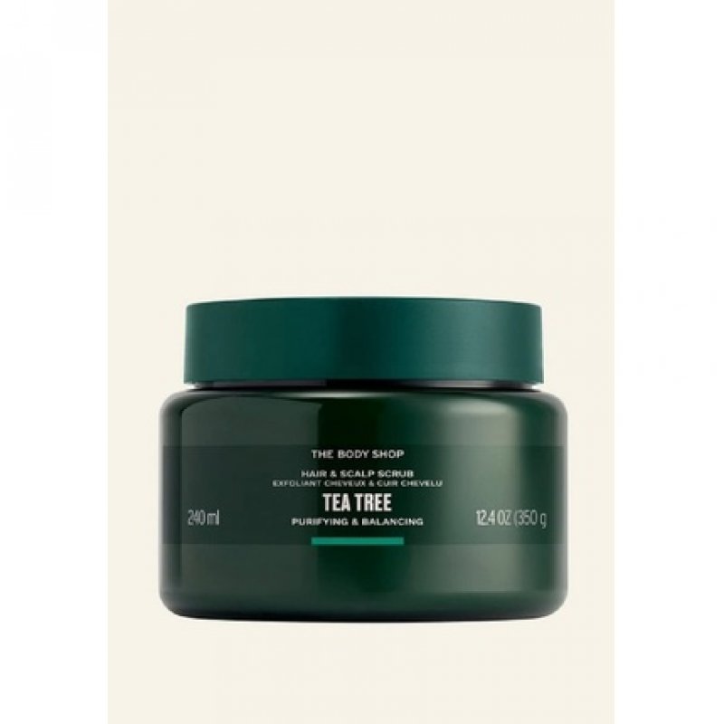 The Body Shop Tea Tree Purifying & Balancing Hair & Scalp Scrub with Vegan Silk Protein 240ml