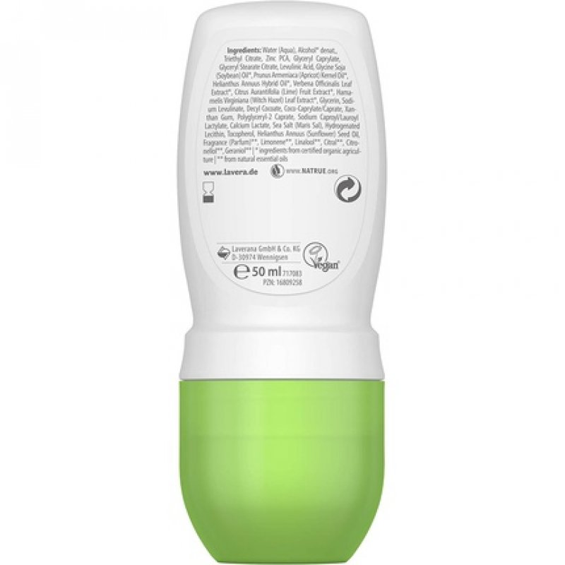 Lavera Natural & Refresh 48h Deodorant Roll-On with Organic Lime & Natural Minerals 50ml