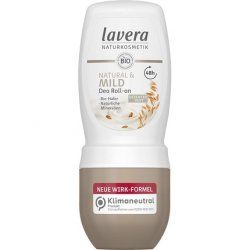 Lavera Natural & Mild Deodorant Roll-On with Organic Oat and Natural Minerals 50ml - 48 Hour Protection - Vegan