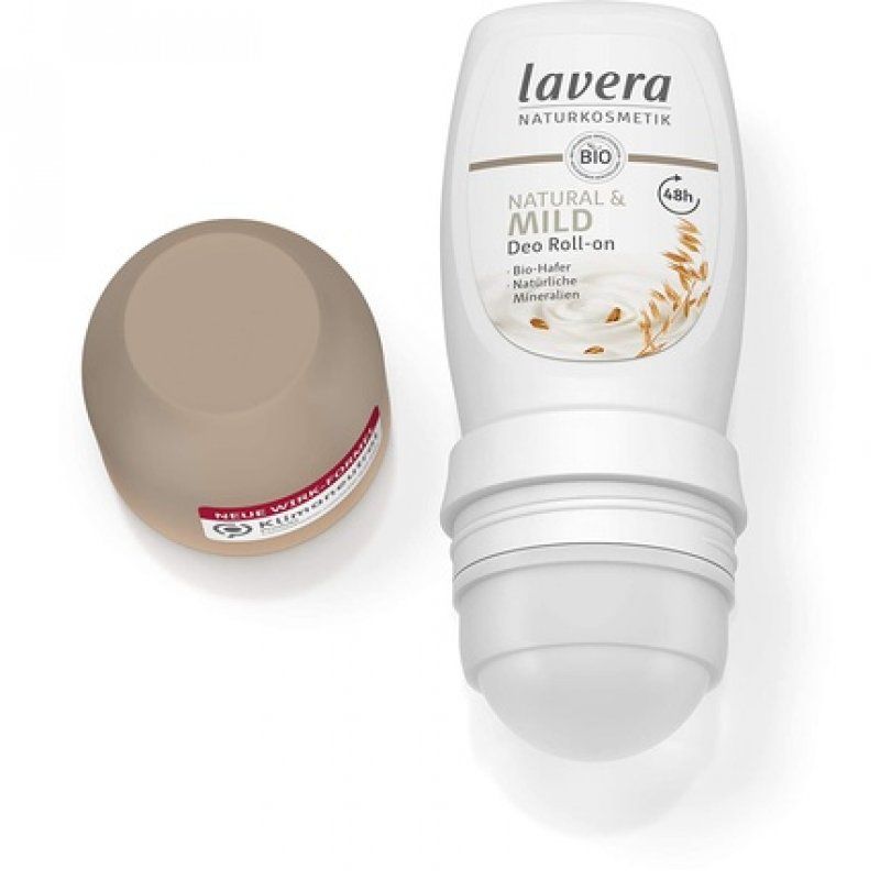 Lavera Natural & Mild Deodorant Roll-On with Organic Oat and Natural Minerals 50ml - 48 Hour Protection - Vegan