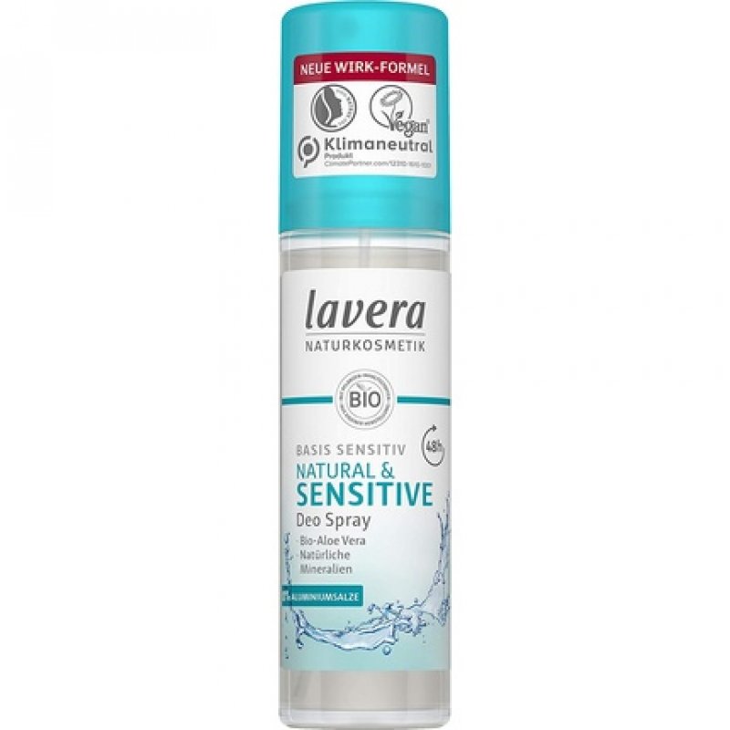 lavera Deo Spray Basis Sensitiv Natural Sensitive 48h Vegan 75ml