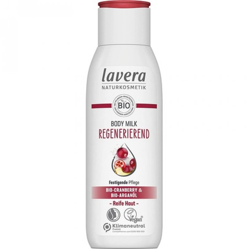 lavera Regenerating Body Milk with Organic Cranberry & Organic Argan Oil 200ml