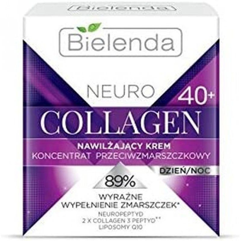 Bielenda Neuro Collagen Moisturising Anti Wrinkle Cream Concentrate 40 Day Night 50ml