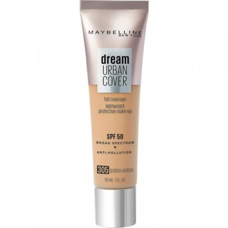 Maybelline Dream Urban Cover All-In-One Protective Makeup SPF 50 305 Golden Amber 30ml