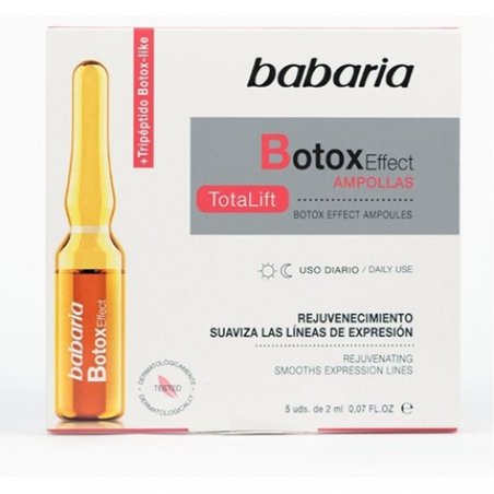 Babaria Botox Effect Total Lift Ampoules with Botox-Like Tripeptide and Mills 5 x 2ml - Pack of 5