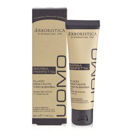 L'ERBORISTICA UOMO Moisturizing Fluid 50ml Face & Beard Extra Light Texture