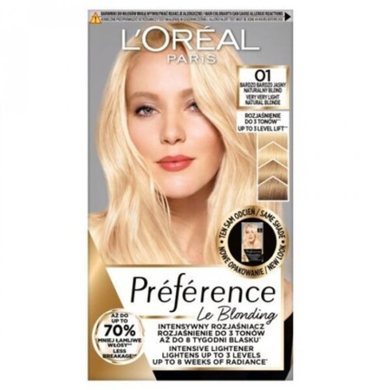 Preference Le Blonding Hair Color 01 Very Very Light Natural