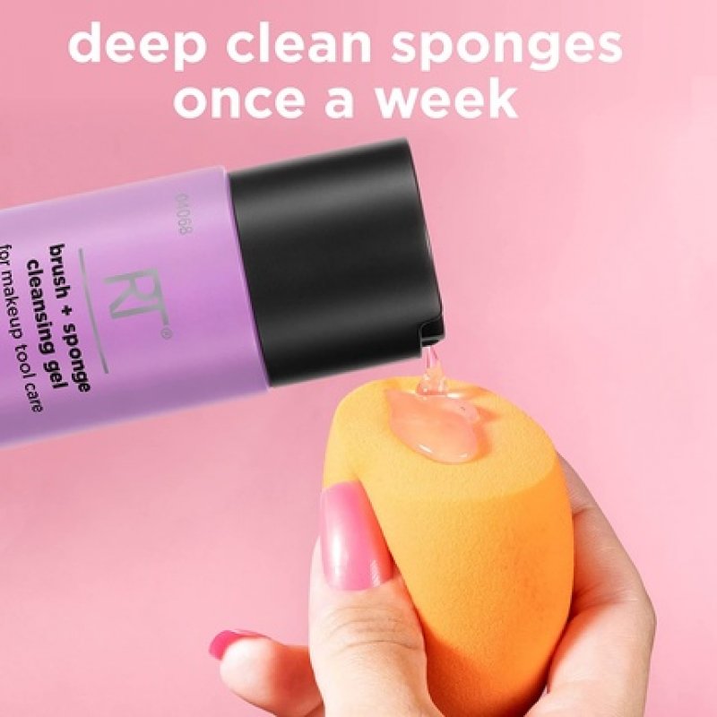 Real Techniques Makeup Brush Cleaner Gel and Beauty Sponge Cleansing Shampoo 118ml 8 fl oz
