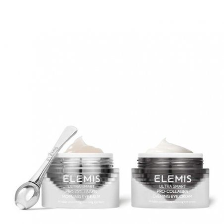 ELEMIS ULTRA SMART Pro-Collagen Eye Treatment Duo Day & Night Treament System and Tool Rejuvenates Smoothes and
