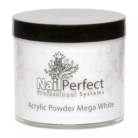 Nail Perfect Basic Acrylic Powder Mega White 25g