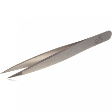 Optima 3.5 inch Elegant Matt Finish Stainless Steel Pointed Tip Tweezers for Ingrown Hairs