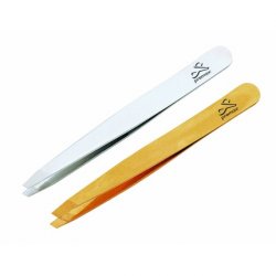 Optima Stainless Steel Straight Tip Tweezers 9cm Elegant Matte