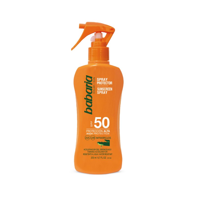 Babaria 31935 écran solaire et produit après soleil Spray de protection solaire Corps 50 Adultes