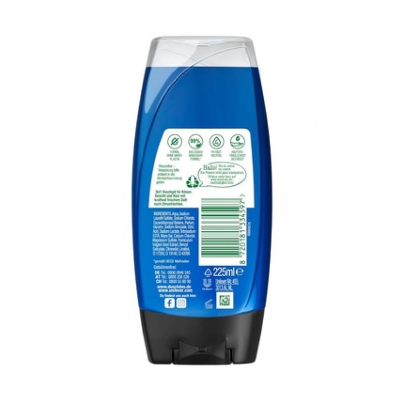 Duschdas 3-in-1 Sport Shower Gel & Shampoo 225ml Lavender