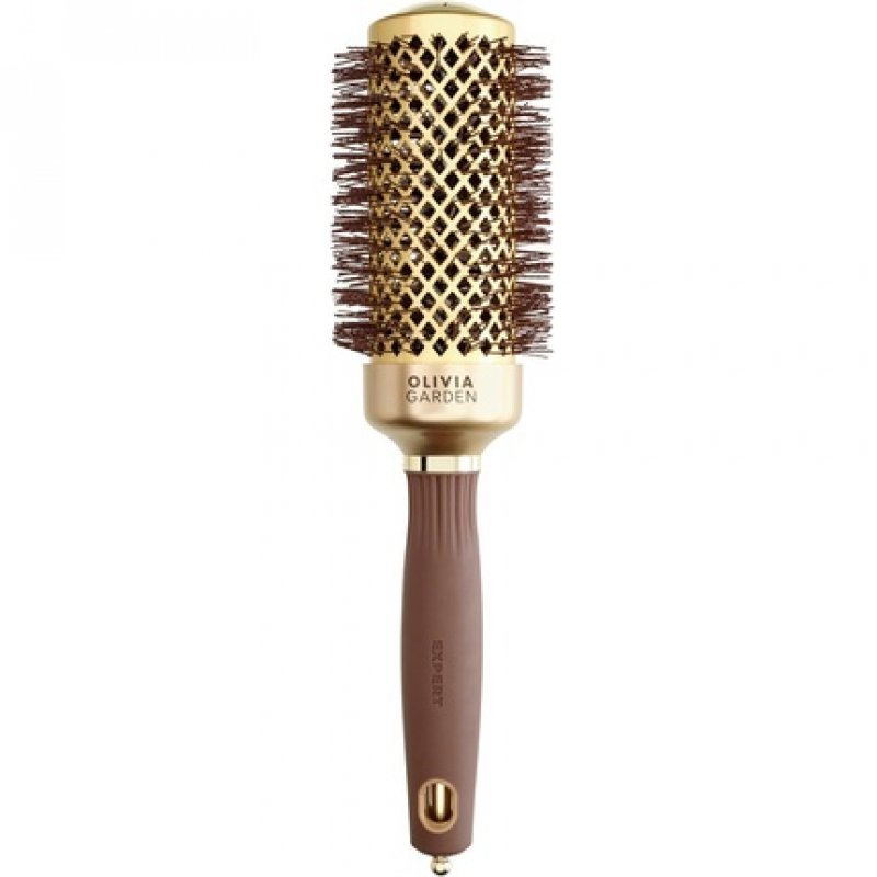 Olivia Garden Expert Blowout Shine Gold & Brown Hairbrush 45mm