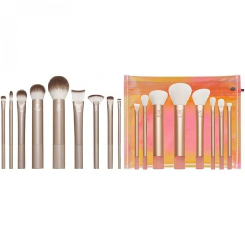 Real Techniques Au Naturale Makeup Brush Kit for Foundation and The Wanderer 8 Midi-size Brush Set