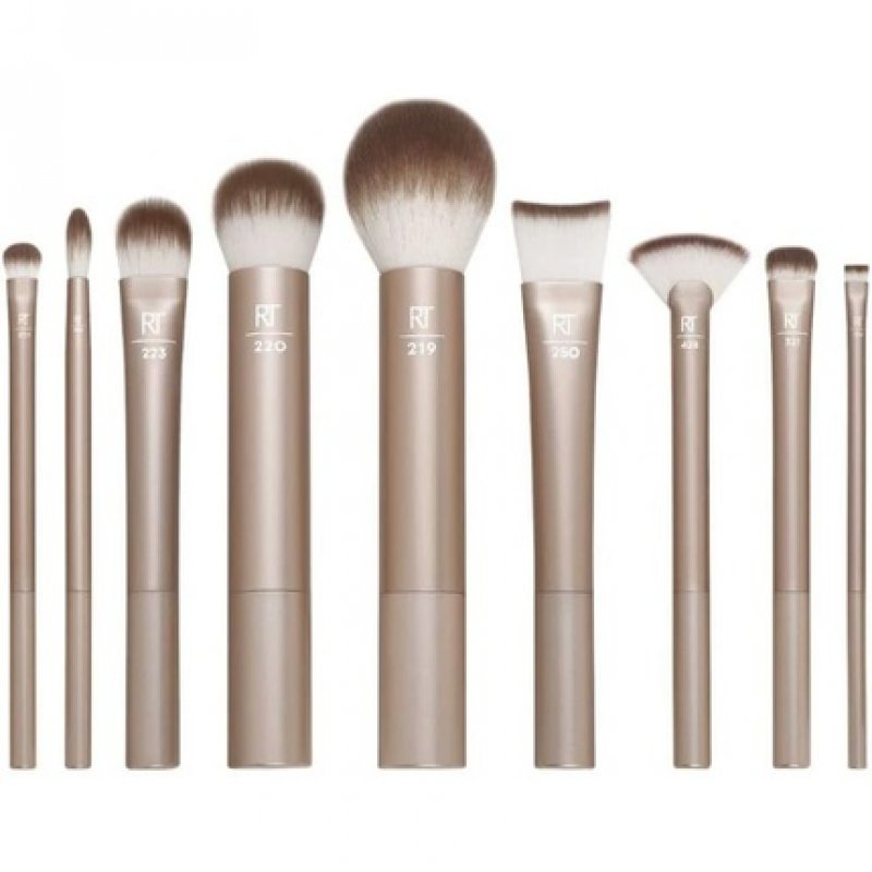 Real Techniques Au Naturale Makeup Brush Kit for Foundation and The Wanderer 8 Midi-size Brush Set