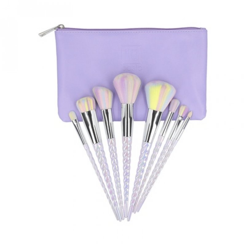ilu Basic Set 8 Makeup Brushes with Unicorn Bag