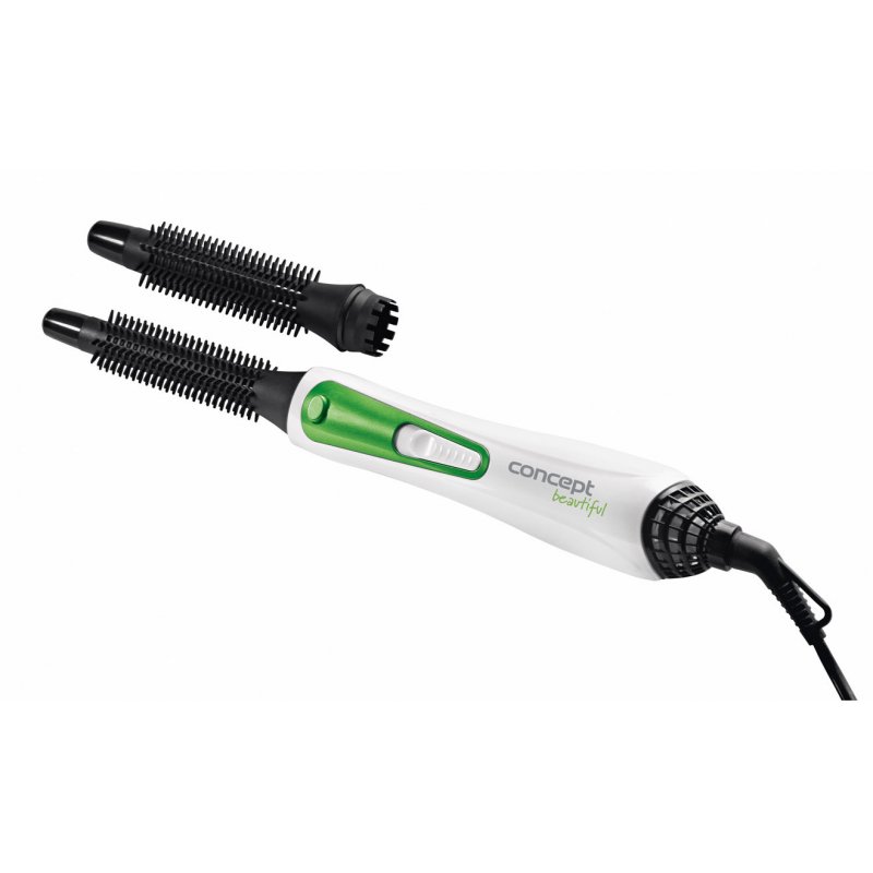 CONCEPT KF-1310ze Hot Air Brush with 2 Attachments 20mm and 16mm Green - Single