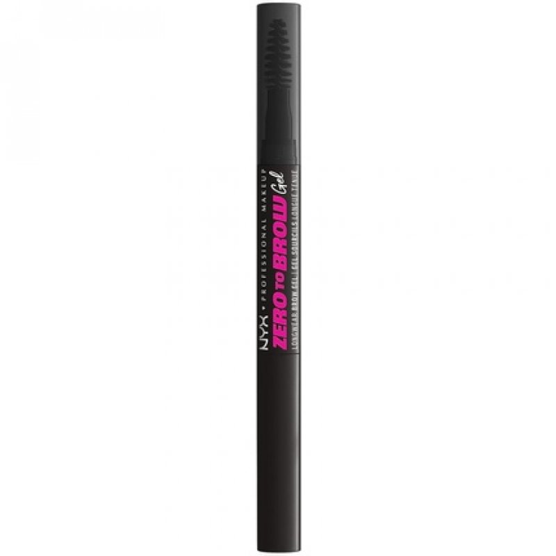 NYX Professional Makeup Longwear Vegan Tinted Liquid Eyebrow Gel Zero to Brow 12 Black 1ml