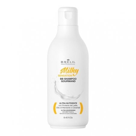 Brelil BB Gourmand Shampoo Milky Sensation for Lush Nourished Hair 250ml 8.45fl. Oz