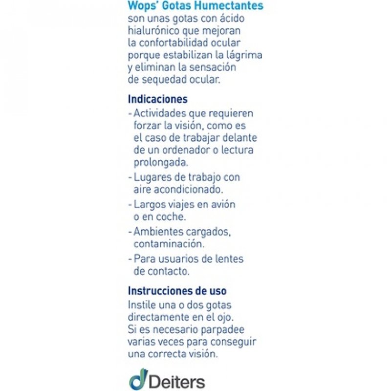 Wops Moisturizing Drops 10ml - Eye Moisture