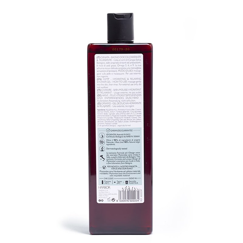 HARBOR Phytorelax Hemp Bathroom Shower Moisturizing and Relaxing 500ml