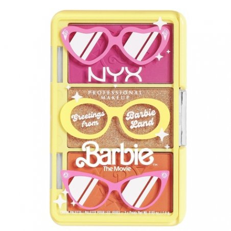 NYX Professional Makeup Barbie Mini Cheek Palette Greeting From Barbie Land