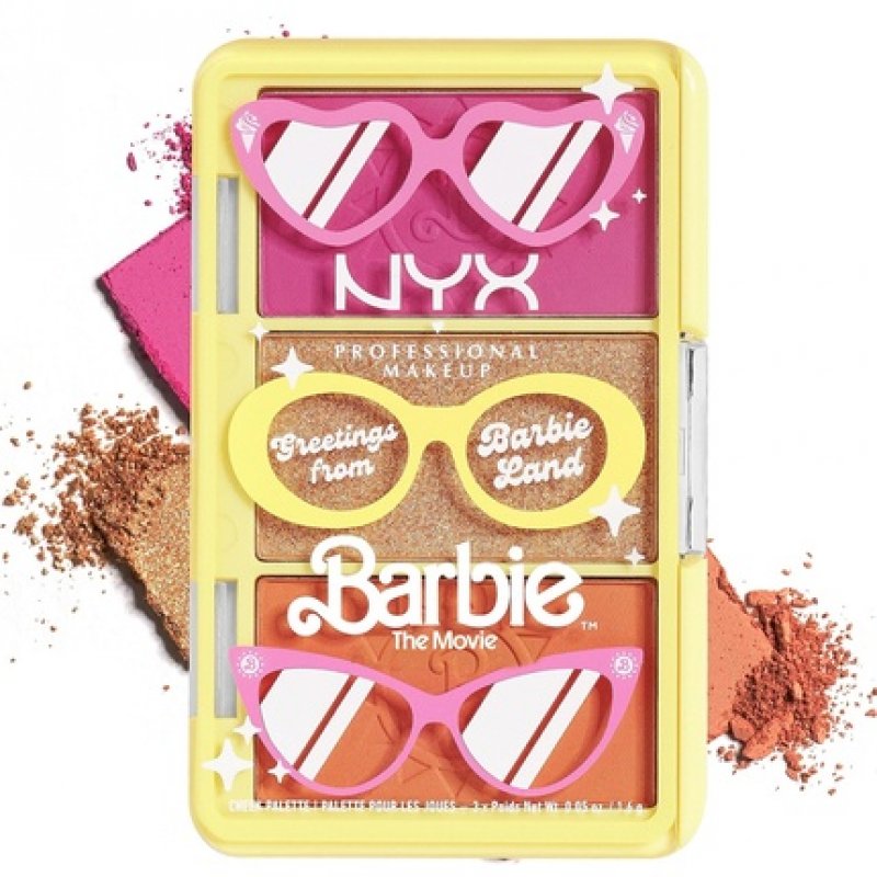 NYX Professional Makeup Barbie Mini Cheek Palette Greeting From Barbie Land