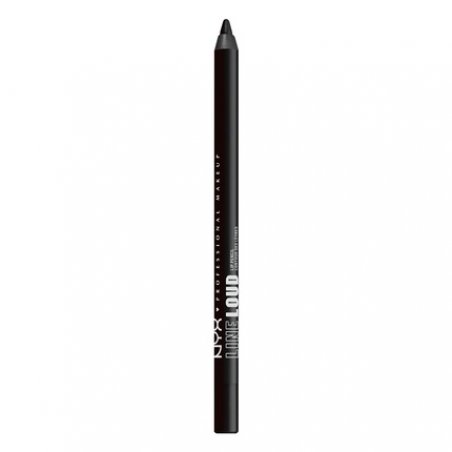 NYX PROFESSIONAL MAKEUP Line Loud Lip Liner with Jojoba Oil and Vitamin E - Evil Genius 18 Black