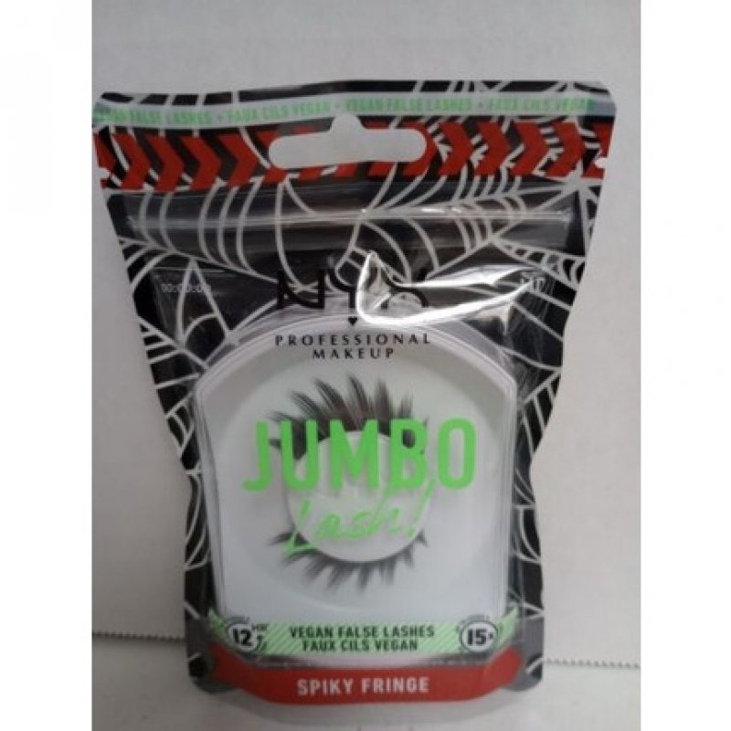 NYX Professional Makeup Jumbo Lashes Vegan False Eyelashes 12 Hour Wear Spiky Fringe
