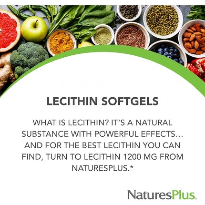 NaturesPlus Lecithin 1,200mg 90 Softgels