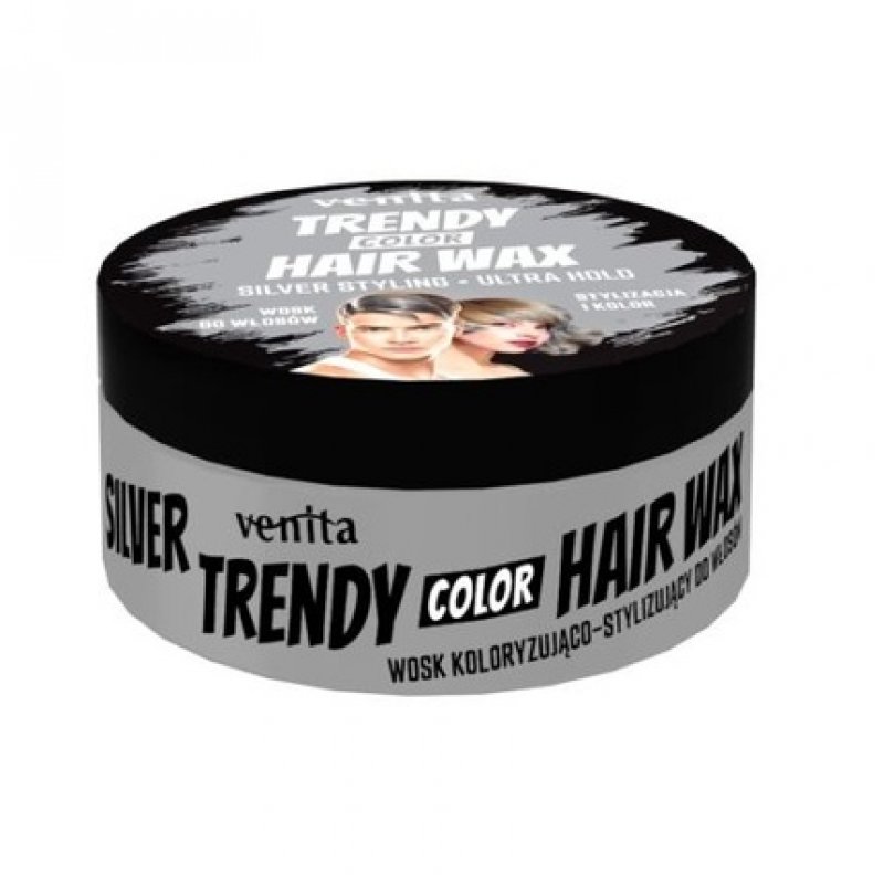Trendy Color Hair Wax Coloring Hair Styling Wax Silver