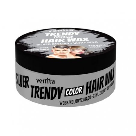 Trendy Color Hair Wax Coloring Hair Styling Wax Silver