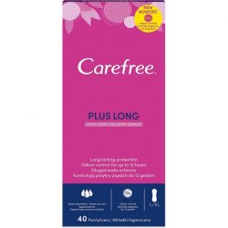 Carefree Plus Long Light Scent 40 Panty Liners