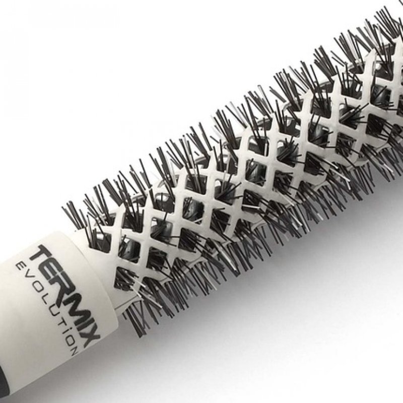 Termix Evolution Soft Ø 17mm Hairbrush for Thin Hair with Ionized Bristles - Ochre