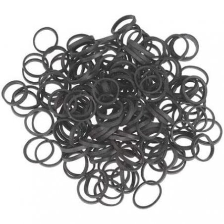 Sibel Small Black Hair Bands for Braiding 500 Pack